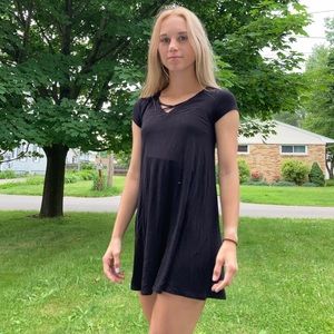 Black T shirt dress